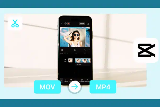 Illustration of MOV and MP4 video formats