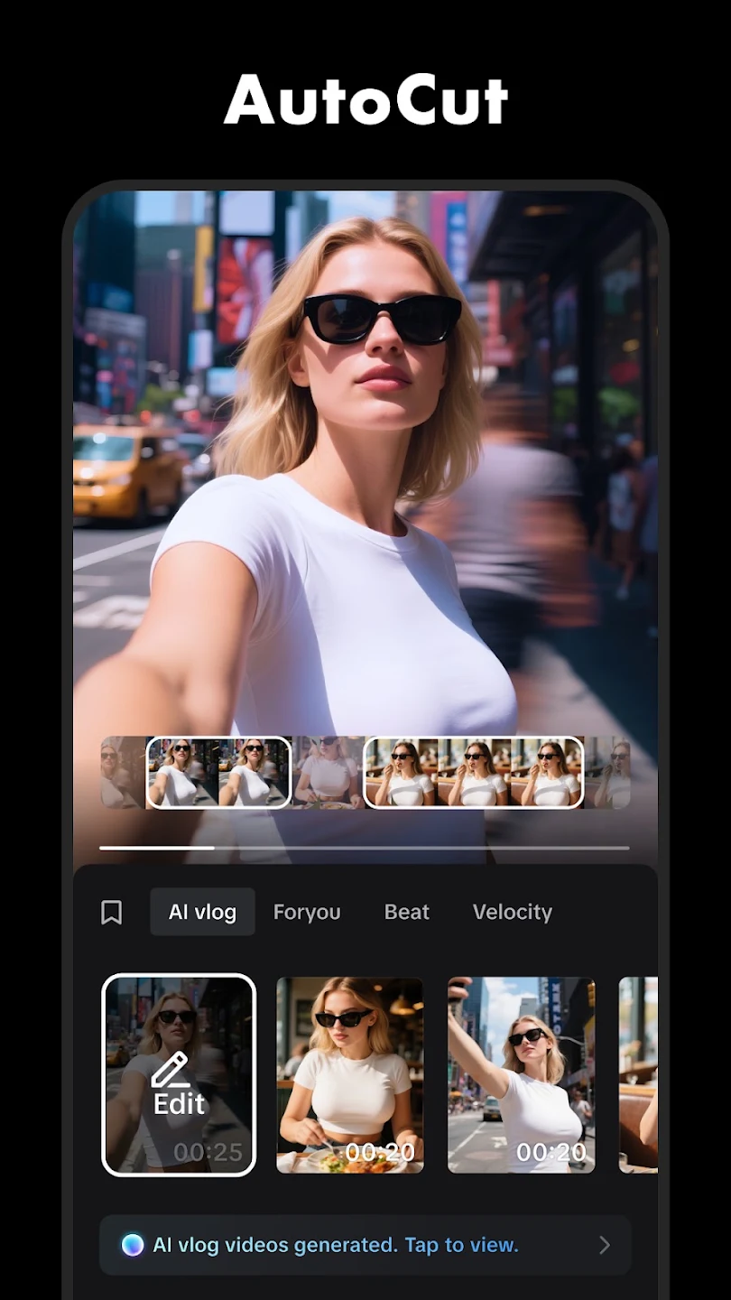 CapCut AutoCut interface